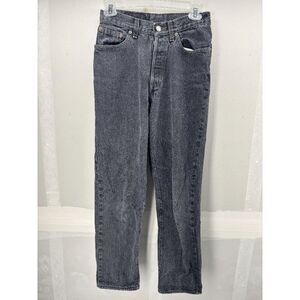 Vintage Women’s Levi’s 501 Denim Black Jeans 13501-0658 USA Made 90s Sz 27x27